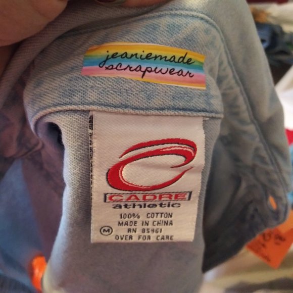 2397 Jeaniemade Size XL Cadre Upcycled Tennessee Vol's Tunic Jacket - Picture 5 of 5